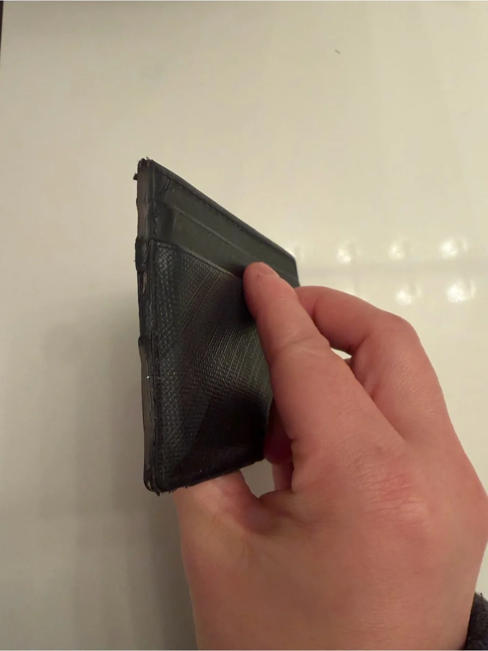 Burberry Black Leather Slim Card Case